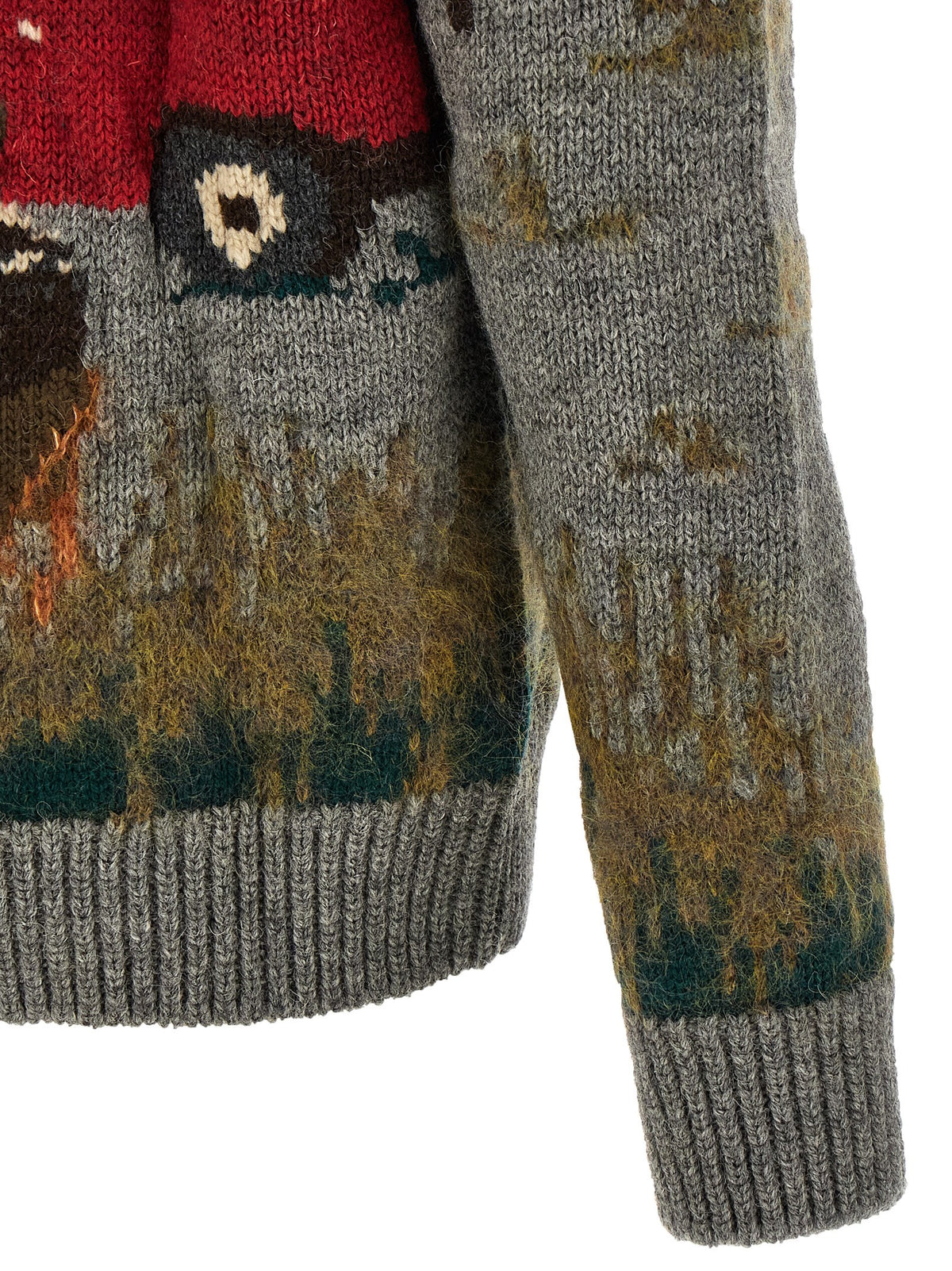 Junya Watanabe Gray Wool Men's Cardigan