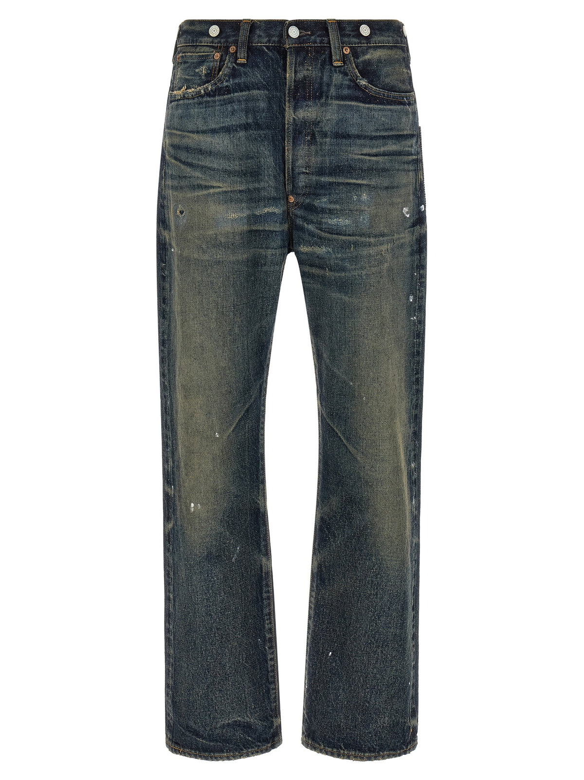 Junya Watanabe Blue Cotton Straight-Leg Men's Jeans