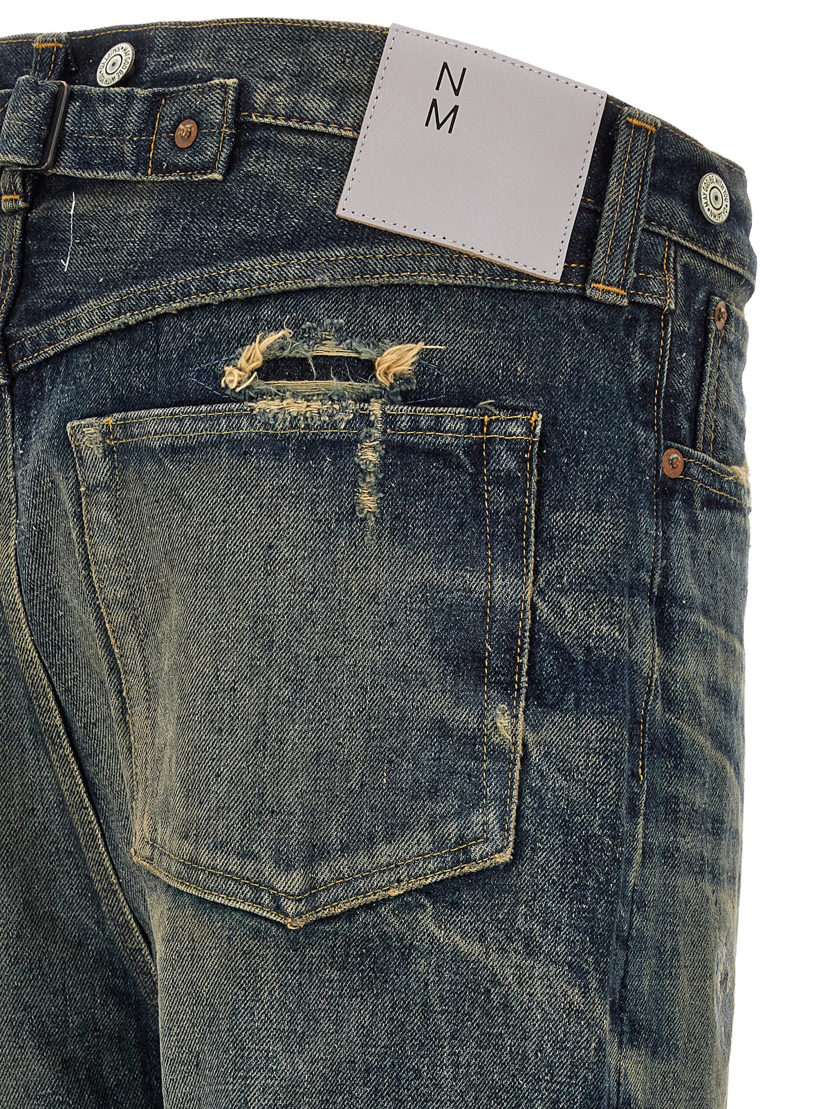 Junya Watanabe Blue Cotton Straight-Leg Men's Jeans