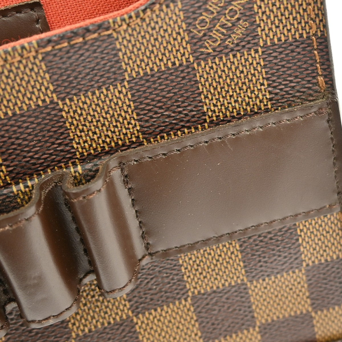 Louis Vuitton Portobello Messenger Damier Ebene Brown Canvas Shoulder Bag Bag (Pre-Owned)