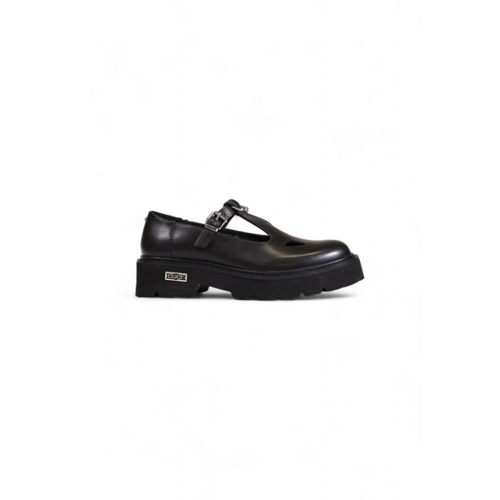 Cult Black Leather Platform Women's Pumps