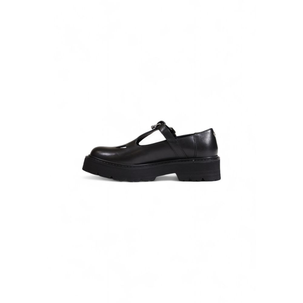 Cult Black Leather Platform Women's Pumps