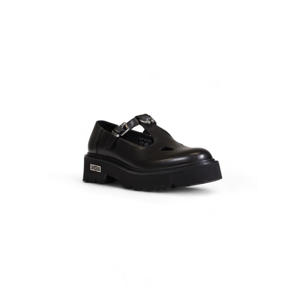 Cult Black Leather Platform Women's Pumps