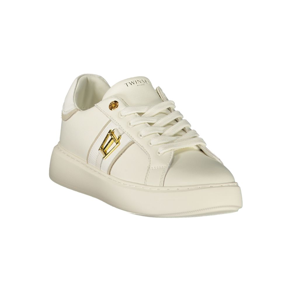 Twinset White Polyurethane Women's Women's Sneaker