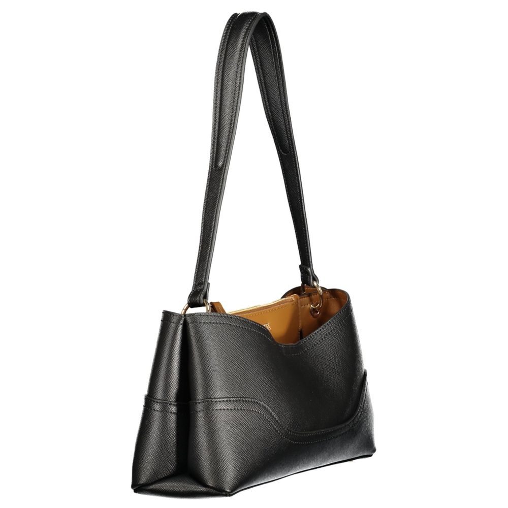 Twinset Nero Polyurethane Women Bag with Compartments and Central Women's Pocket