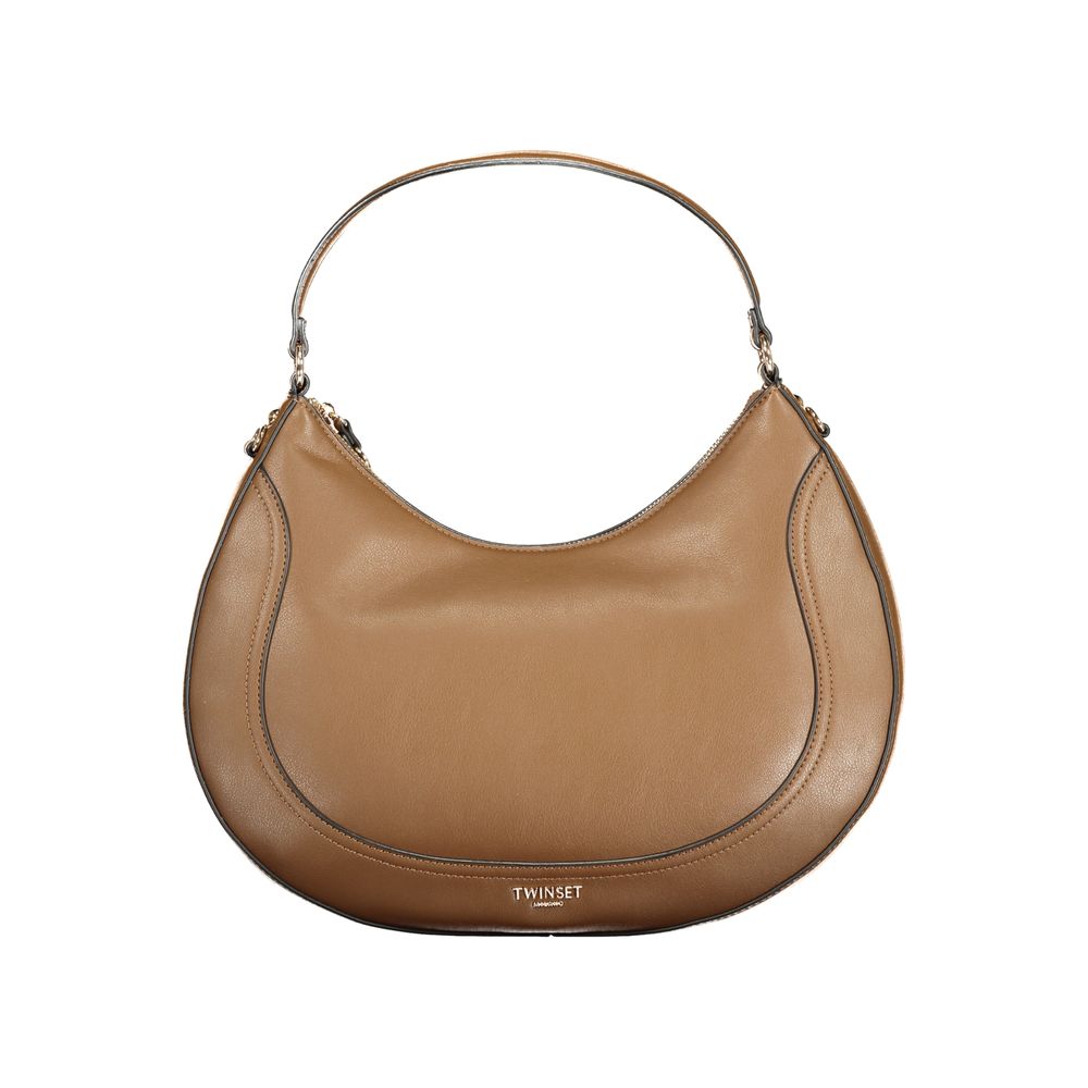 Twinset Brown Polyurethane Women's Women's Bag