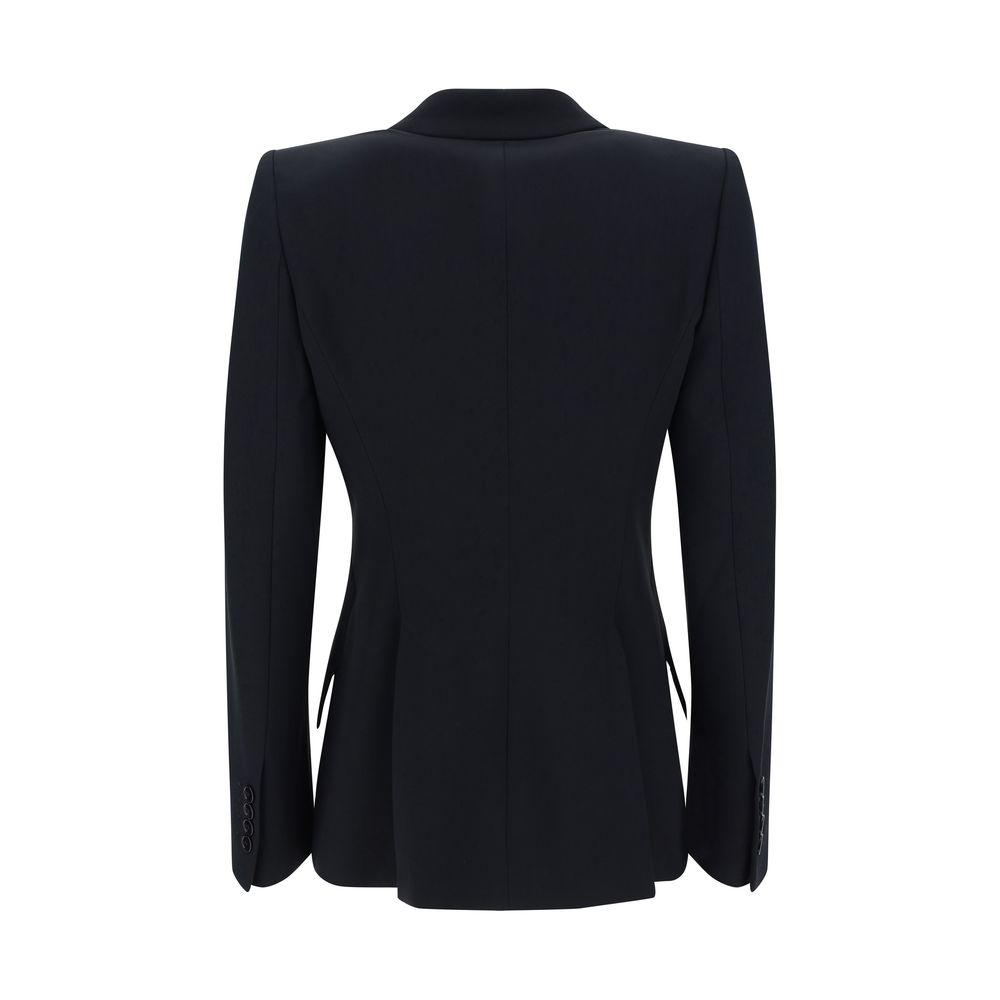 Alexander McQueen Black Acetate Women's Blazer