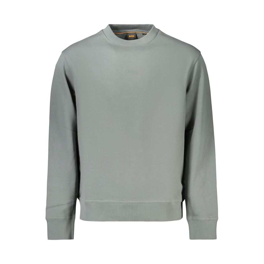 Hugo Boss Green Cotton Men's Sweatshirt