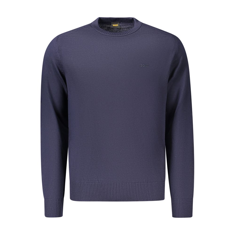 Hugo Boss Blue Wool Men's Sweatshirt