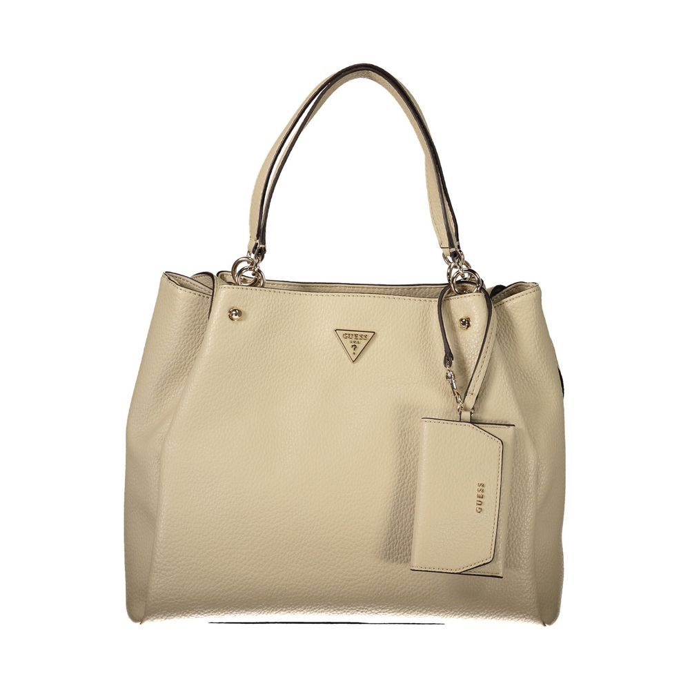 Guess Jeans Beige Polyethylene Women's Handbag