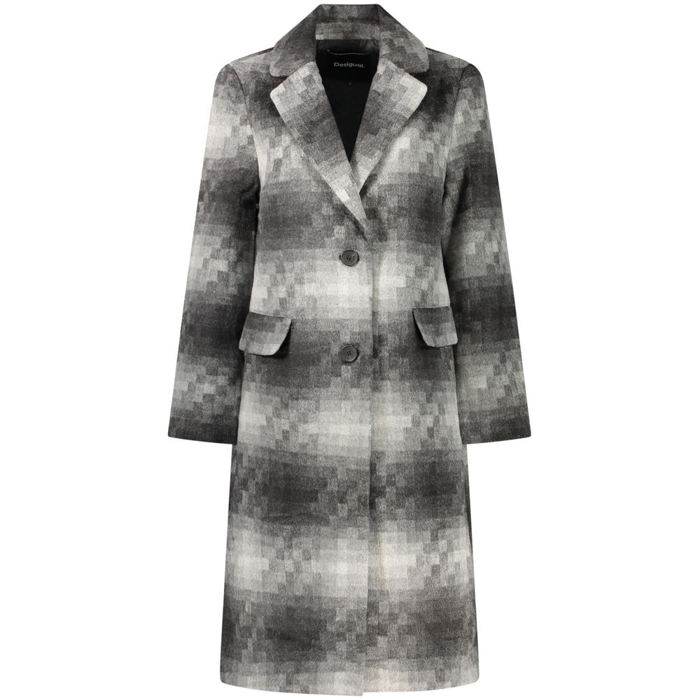 Desigual Gray Wool Women's Coat