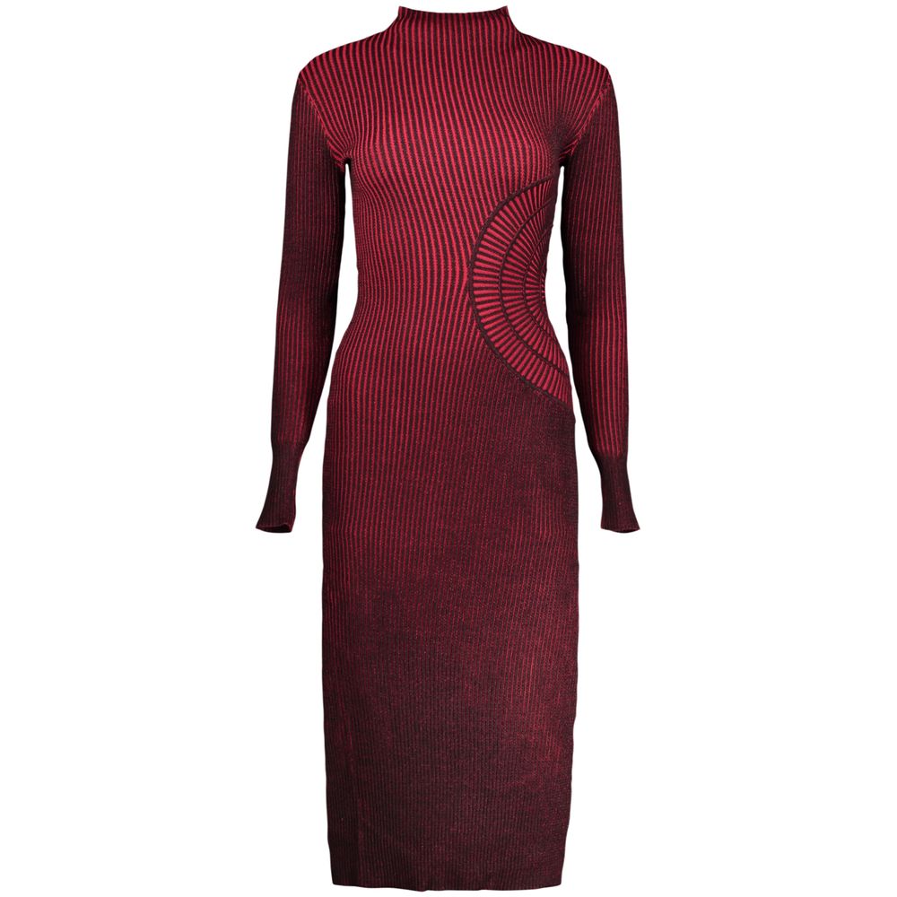 Desigual Red Polyester Casual Women's Dress