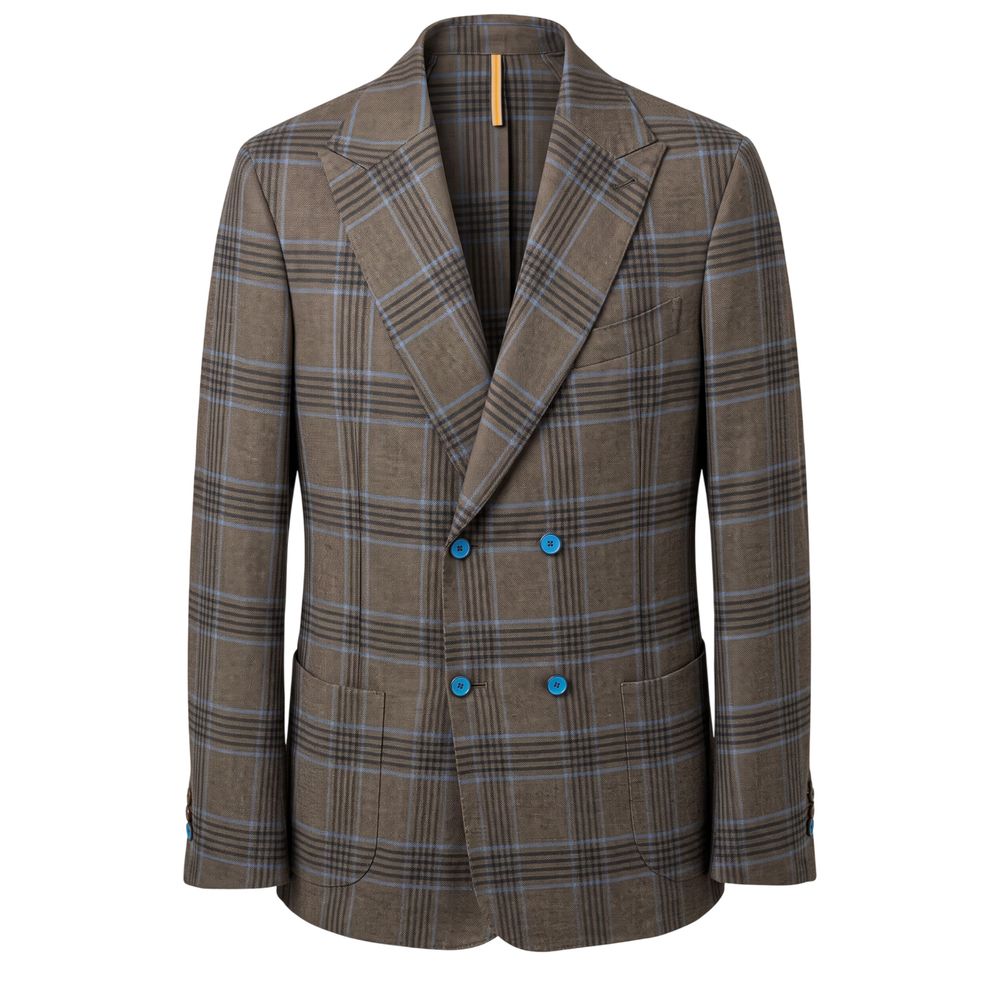 Roberto Pepe Luxury Brown Cotton Men Men's Jacket