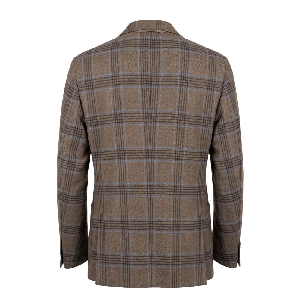 Roberto Pepe Luxury Brown Cotton Men Men's Jacket