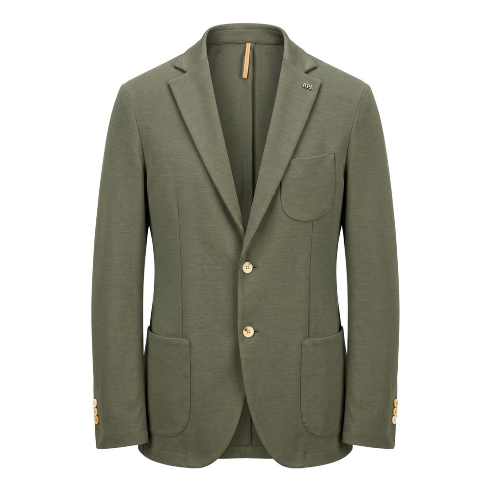 Roberto Pepe Luxury Green Cotton Men's Men's Jacket