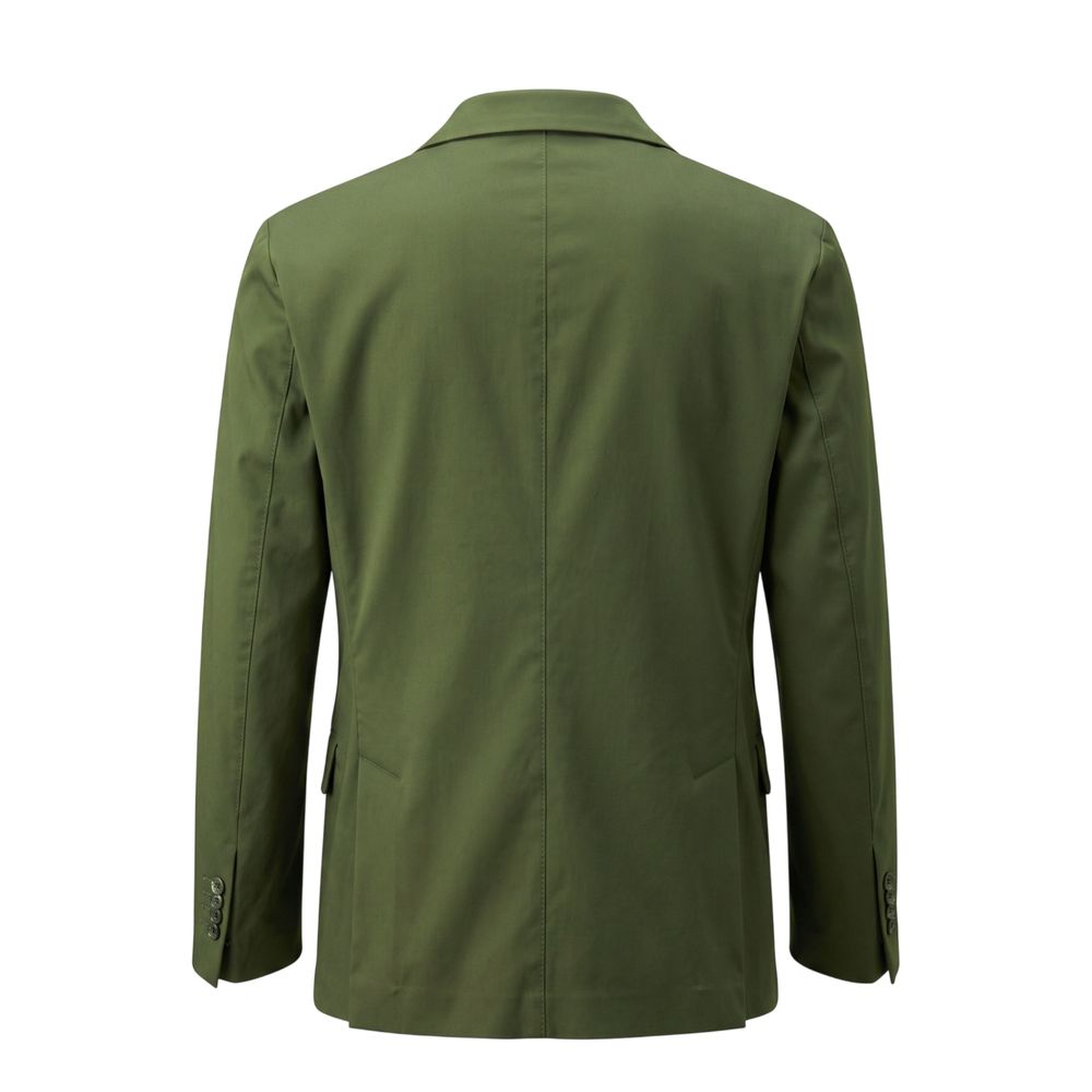 Roberto Pepe Luxury Green Cotton Men Men's Jacket