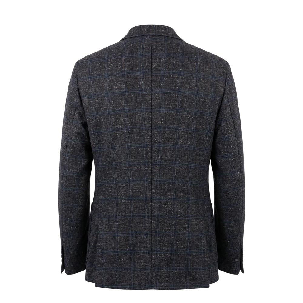 Roberto Pepe Luxury Blue Viscose Men Men's Jacket