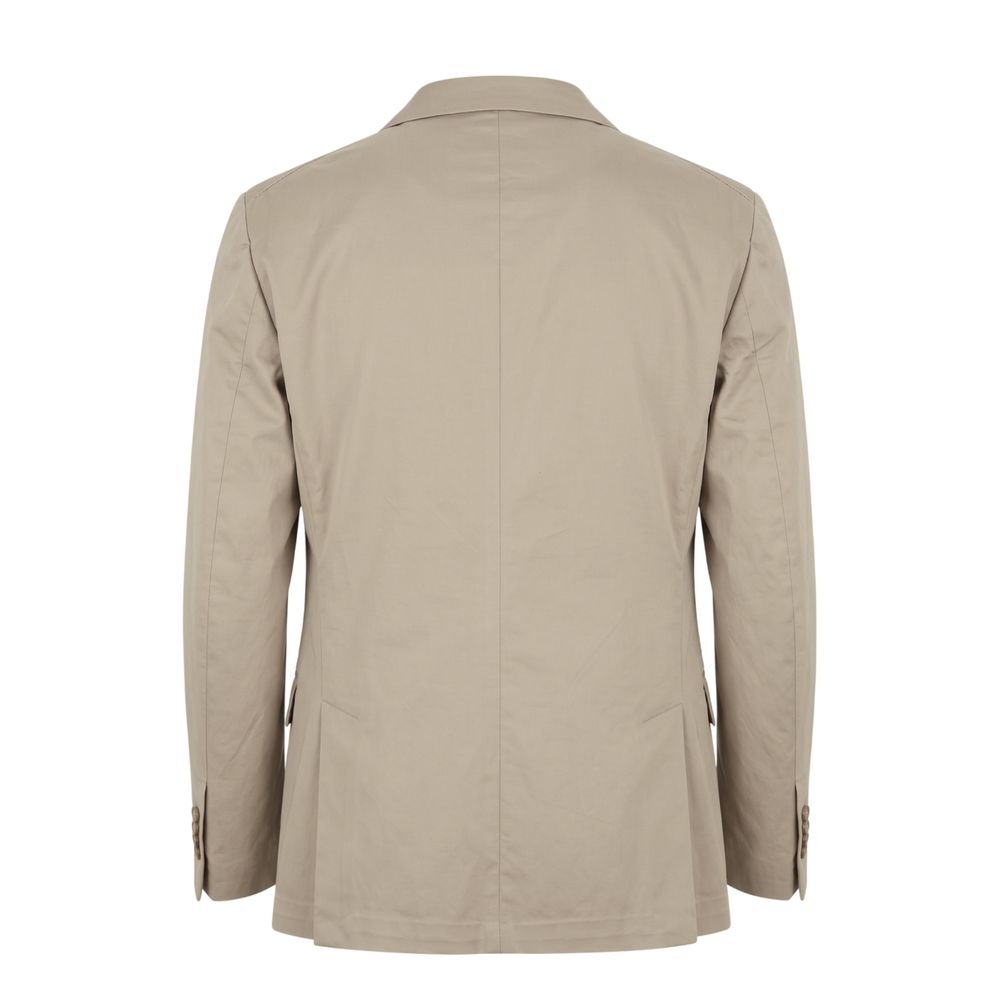 Roberto Pepe Luxury Beige Cotton Men's Men's Jacket