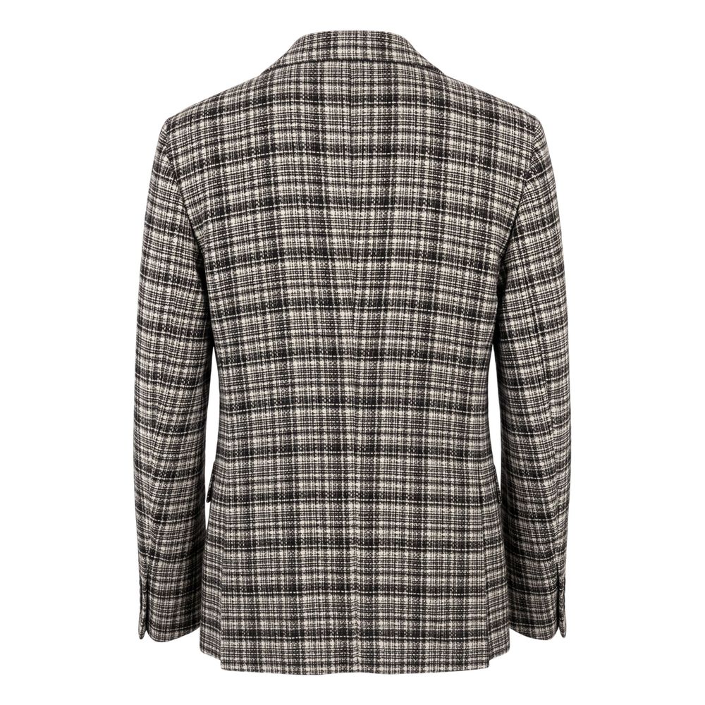 Roberto Pepe Luxury Brown Cotton Men Men's Jacket