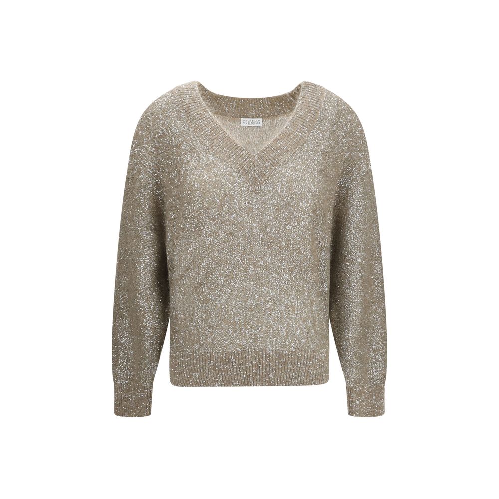 Brunello Cucinelli Beige Polyamide Women's Sweatshirt