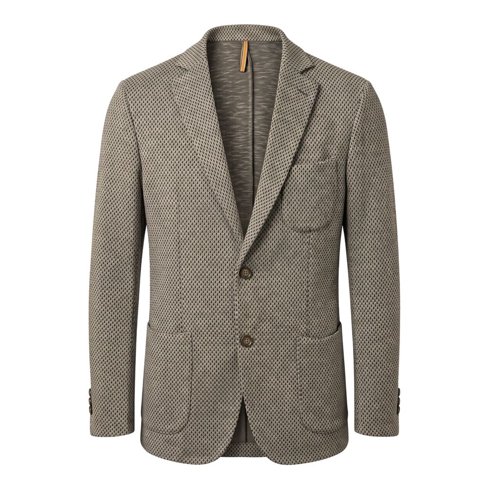 Roberto Pepe Luxury Beige Cotton Men Men's Jacket