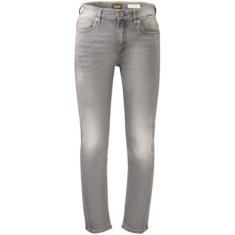 Hugo Boss Grey Cotton Men's Men's Jeans