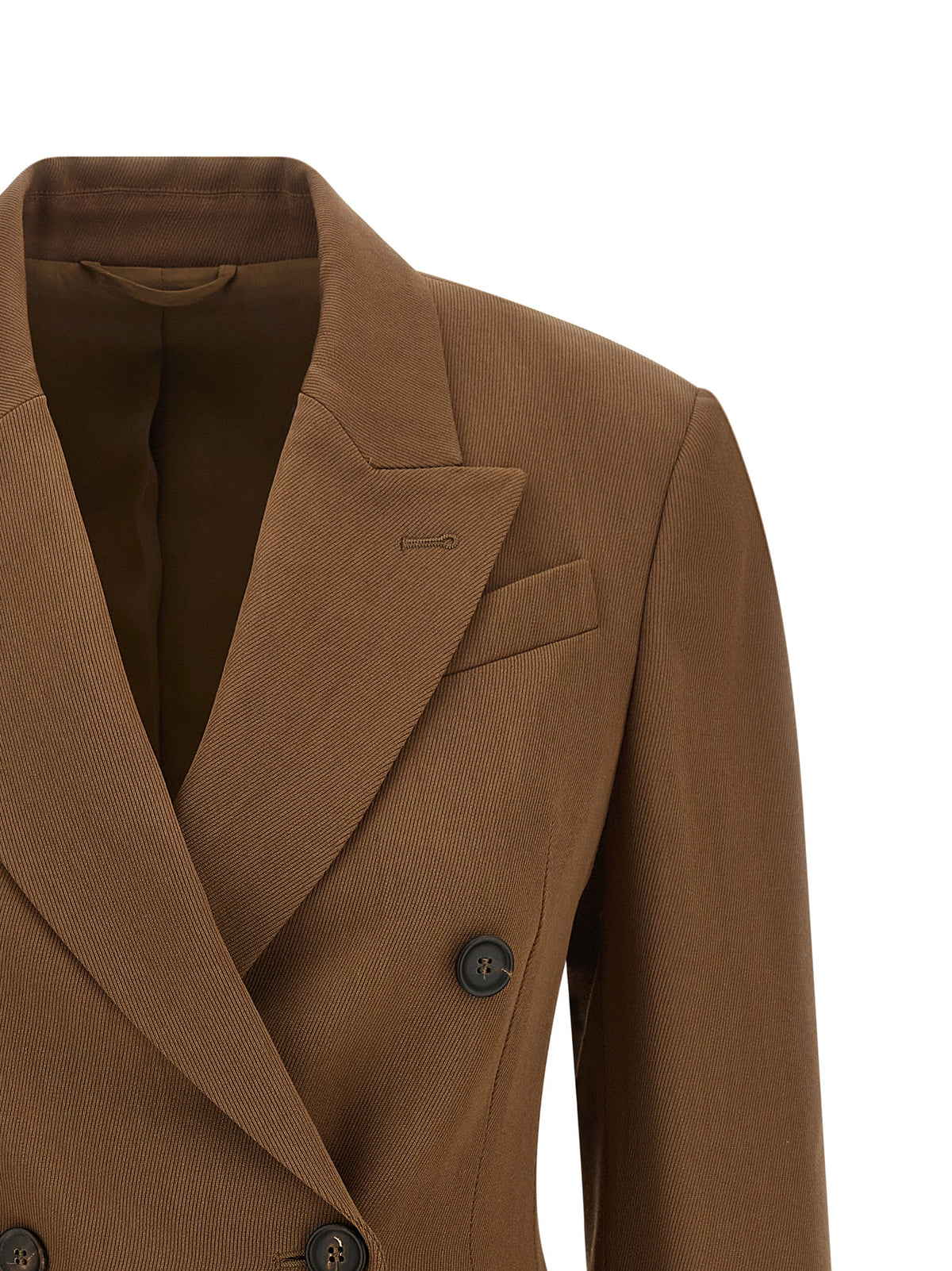 Brunello Cucinelli Brown Virgin Wool Women's Blazer