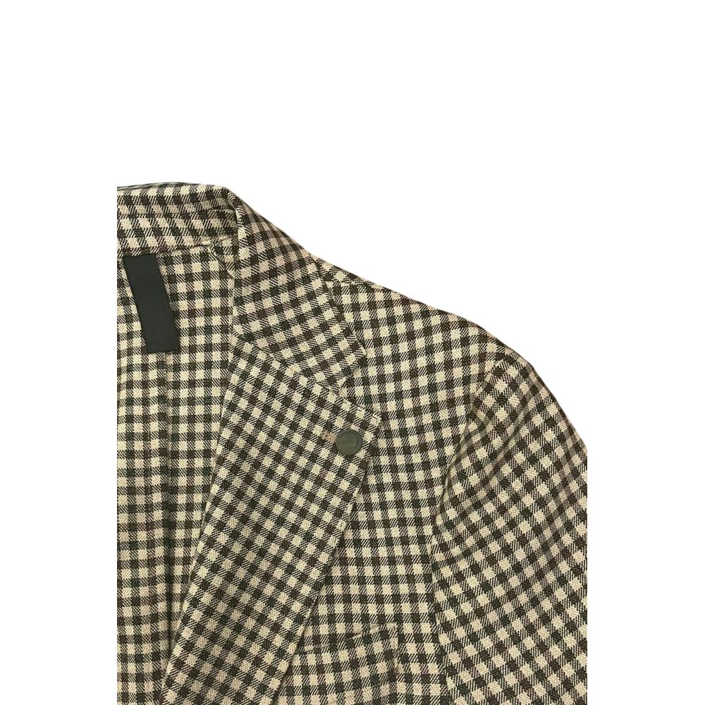 Roberto Pepe Luxury Green Viscose Men's Men's Jacket