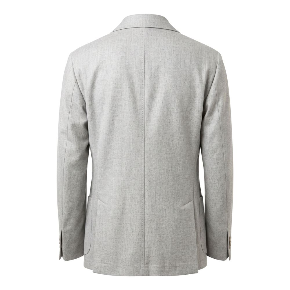 Roberto Pepe Luxury Grey Wool Men Men's Jacket
