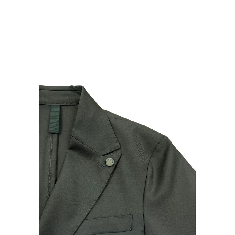 Roberto Pepe Luxury Green Wool Men Men's Jacket