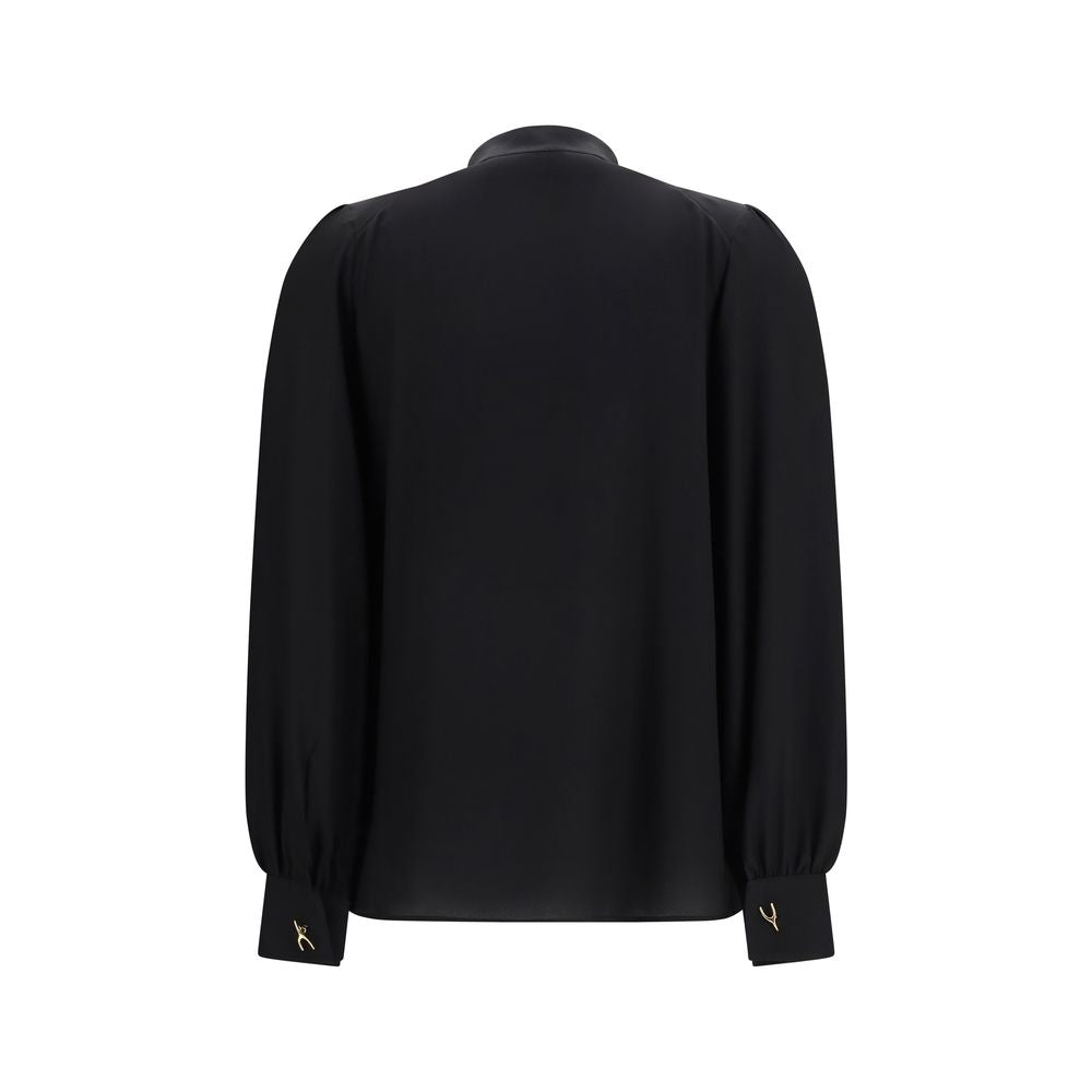 Alexander McQueen Black Silk Women's Blouse