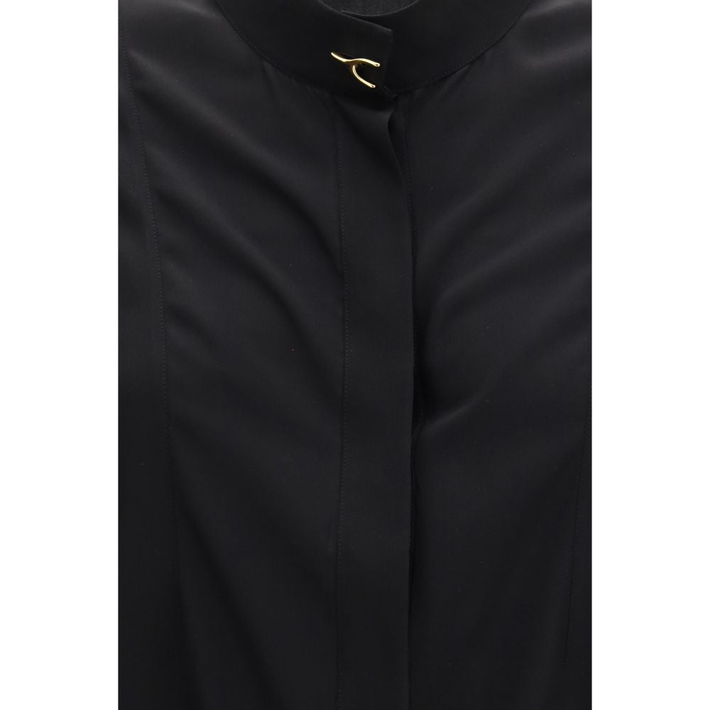 Alexander McQueen Black Silk Women's Blouse