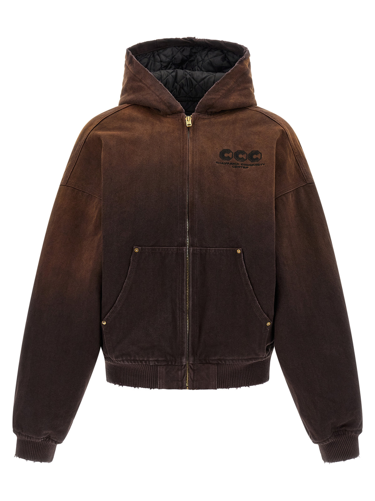 WILLY CHAVARRIA Brown Cotton Shell Men's Jacket