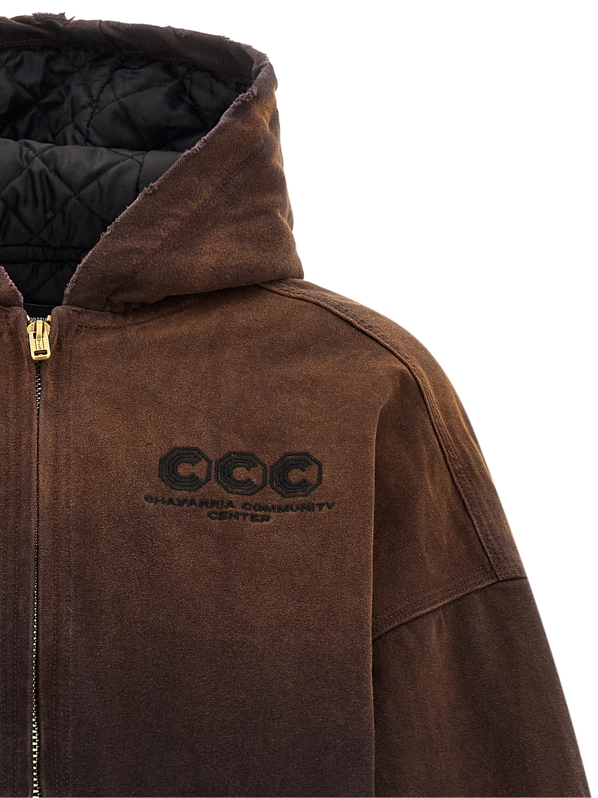 WILLY CHAVARRIA Brown Cotton Shell Men's Jacket