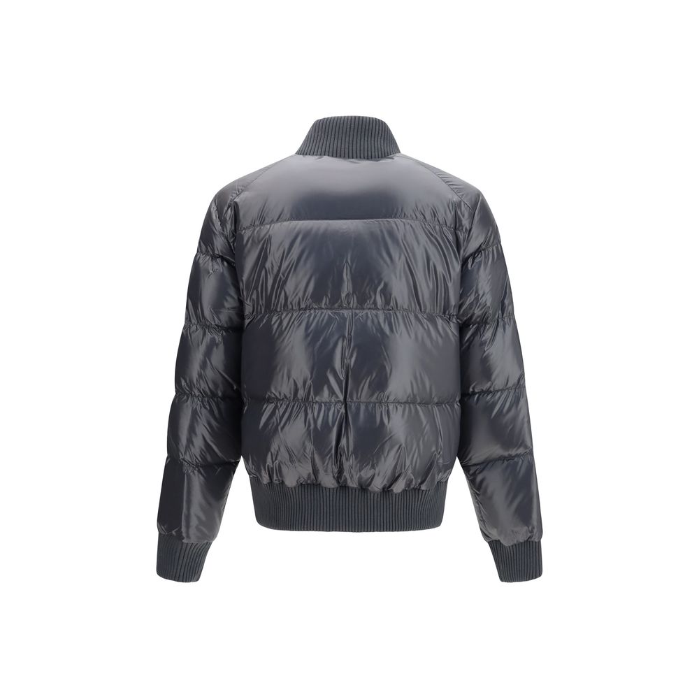 Moose Knuckles Gray Nylon Men's Bomber