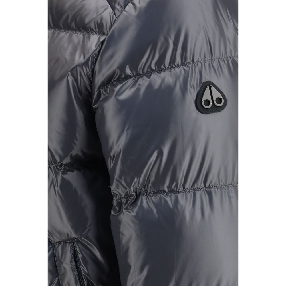 Moose Knuckles Gray Nylon Men's Bomber