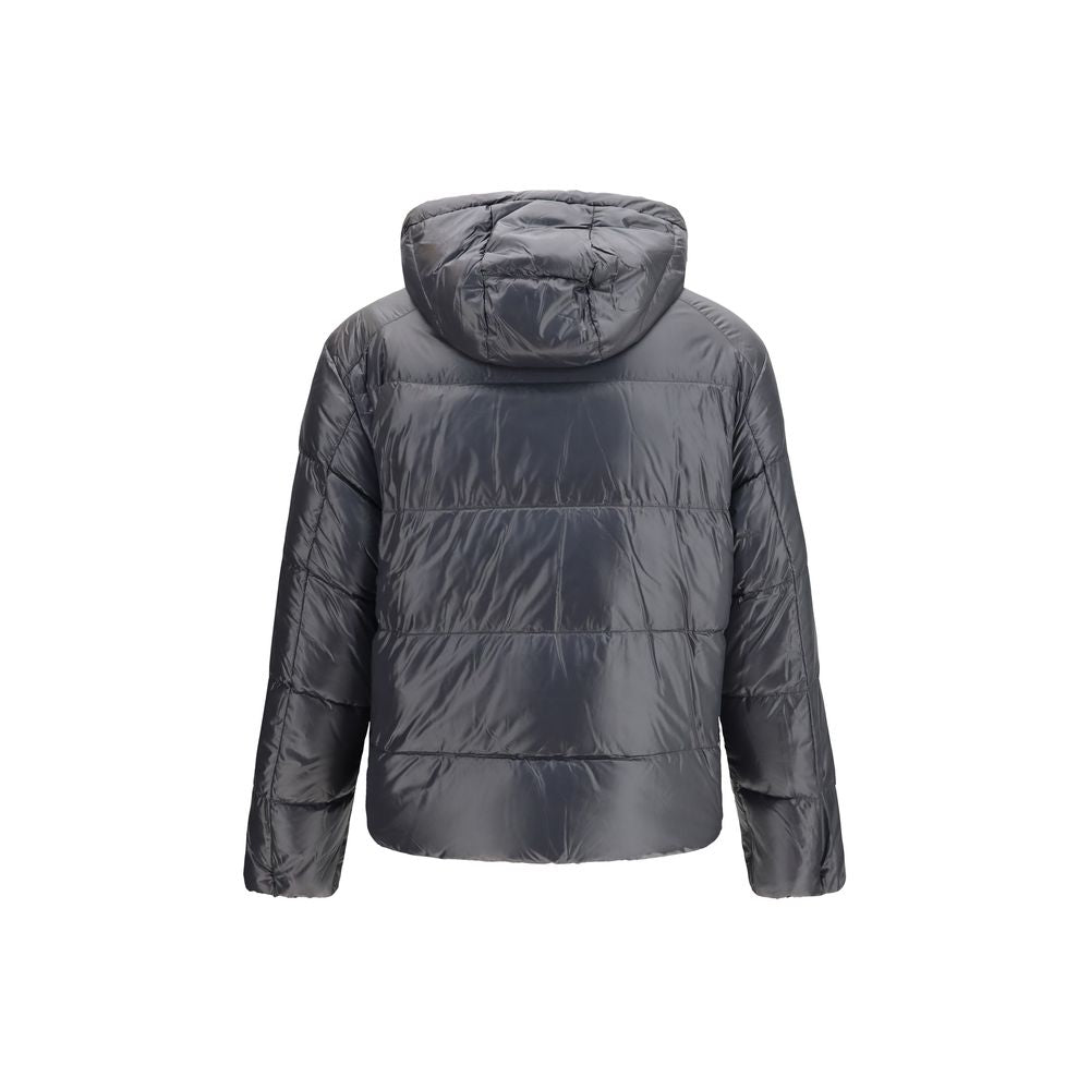 Moose Knuckles Gray Nylon Shell Men's Jacket