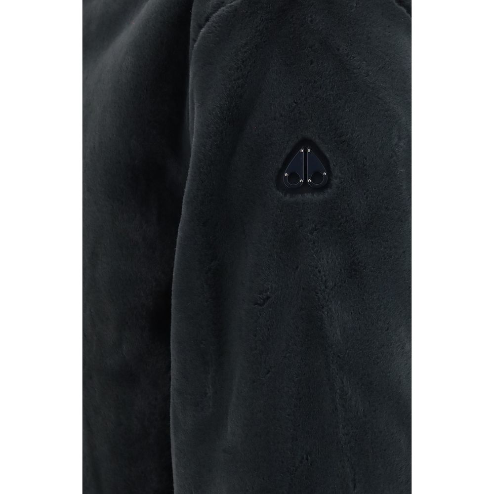 Moose Knuckles Gray Nylon Shell Men's Jacket