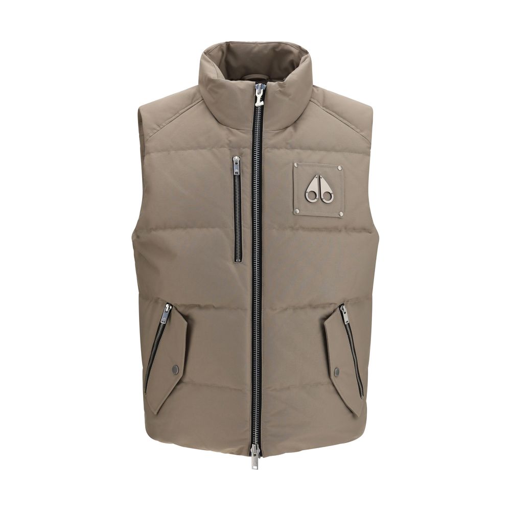 Moose Knuckles Beige Cotton Sleeveless Men's Jacket