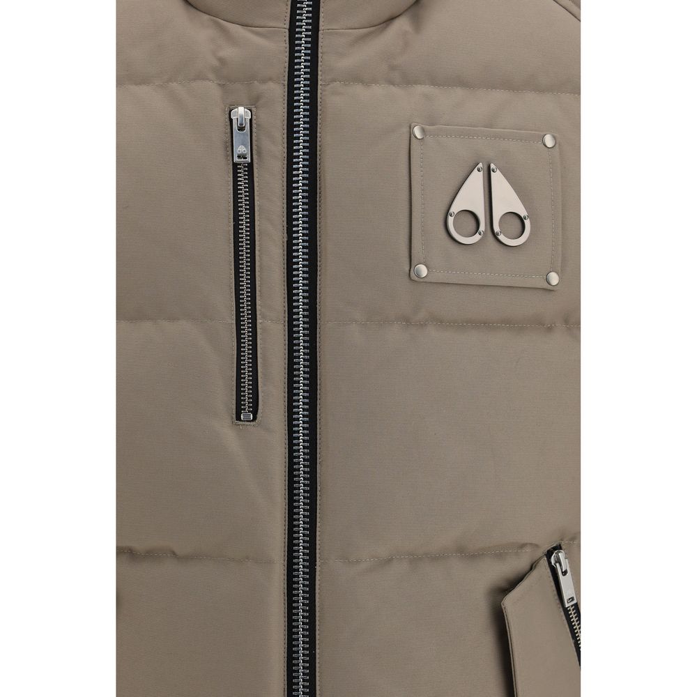 Moose Knuckles Beige Cotton Sleeveless Men's Jacket