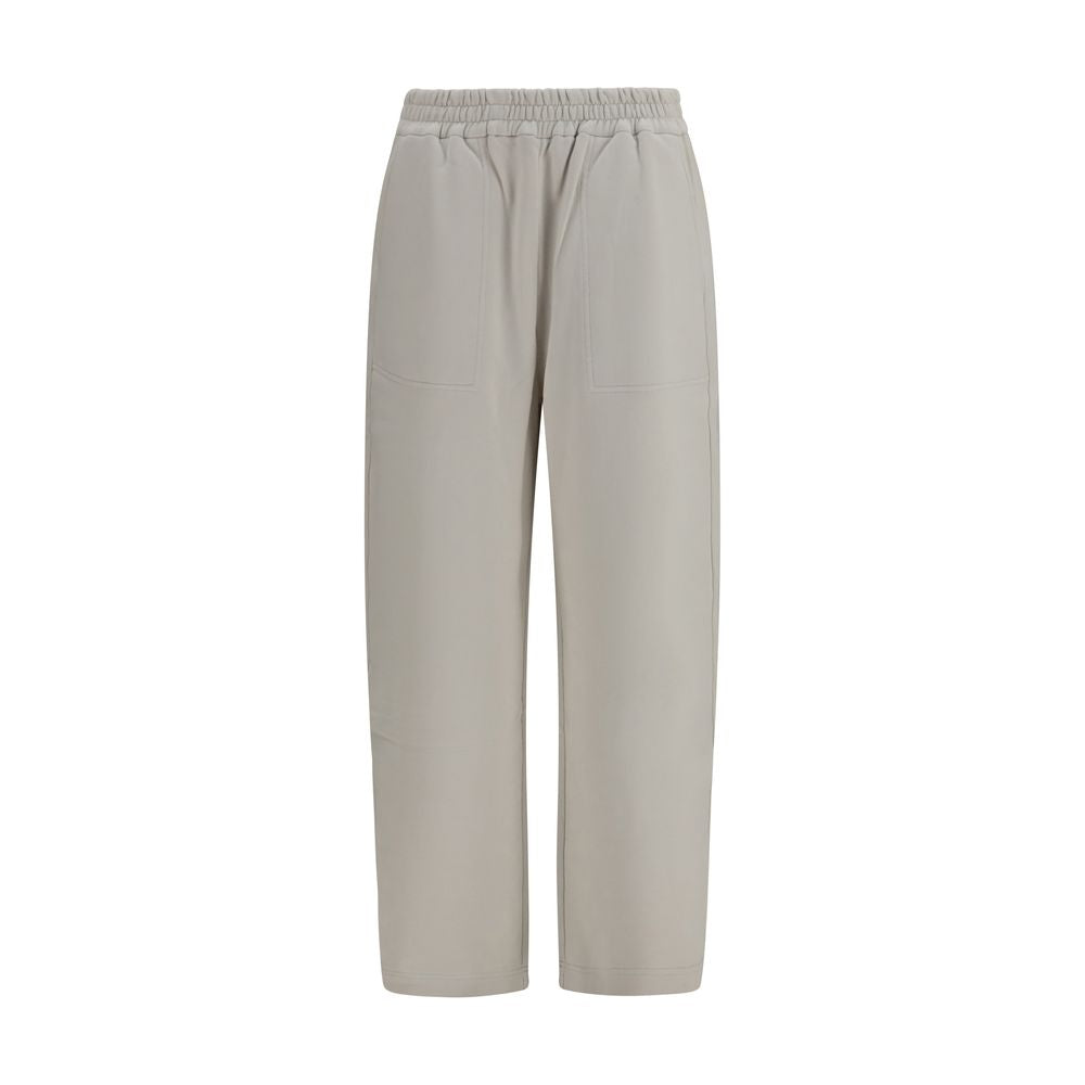 Brunello Cucinelli Beige Cotton Casual Women's Pants