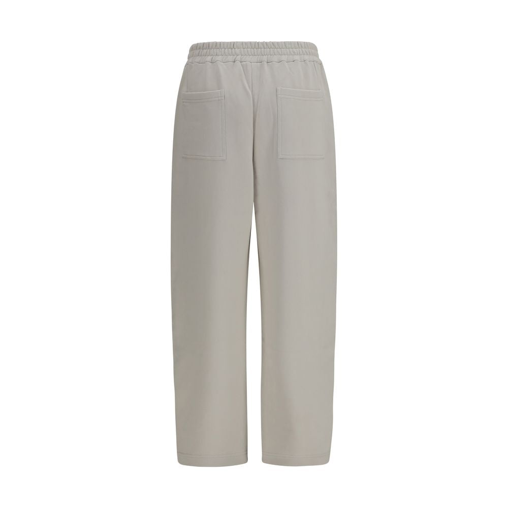 Brunello Cucinelli Beige Cotton Casual Women's Pants