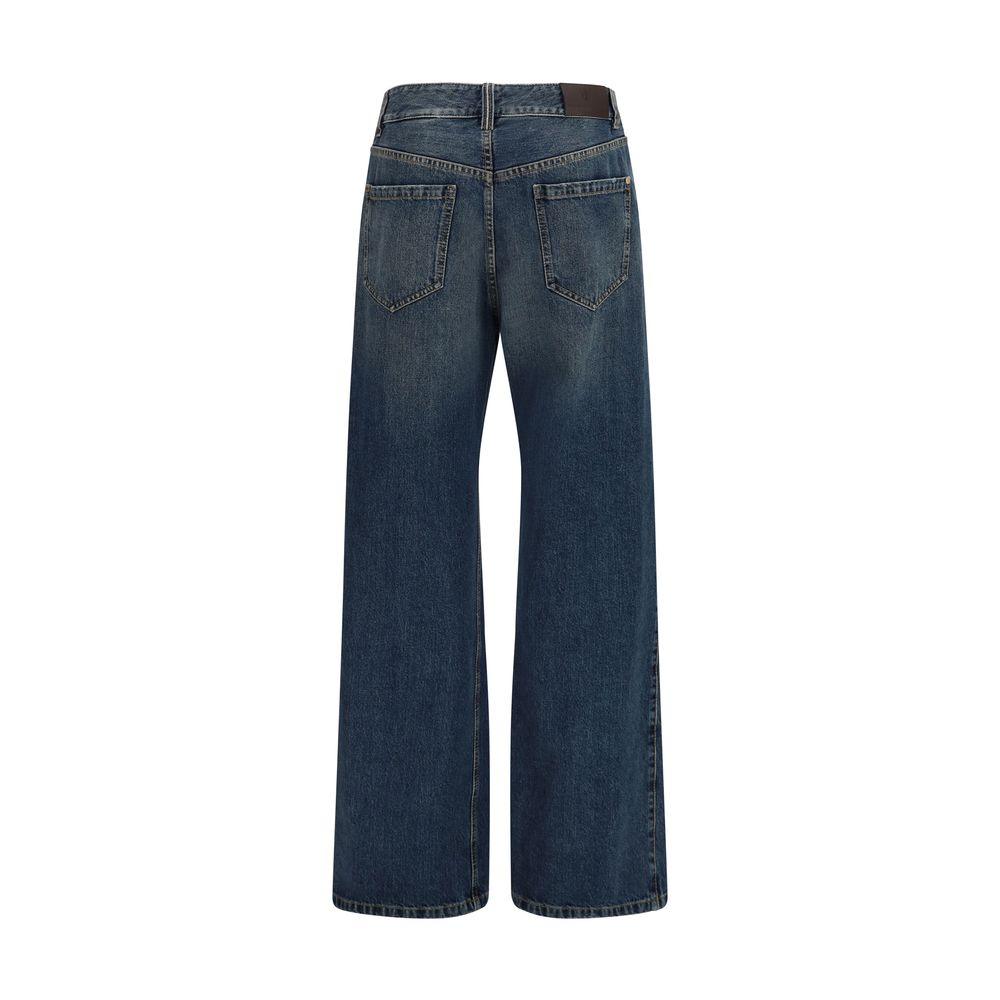 Brunello Cucinelli Blue Cotton Jeans Women's Denim