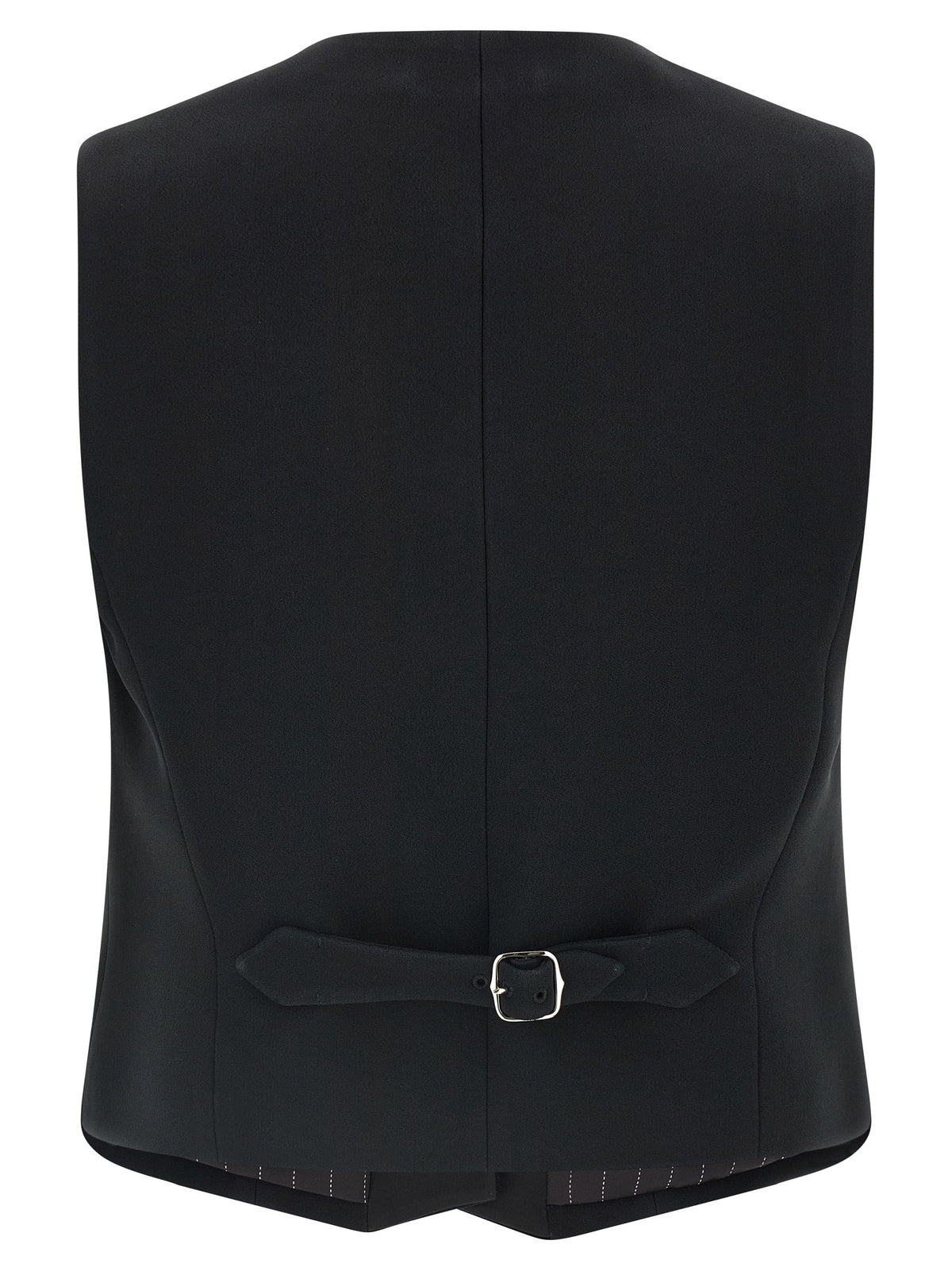 Ermanno Scervino Black Viscose Sleeveless Women's Jacket