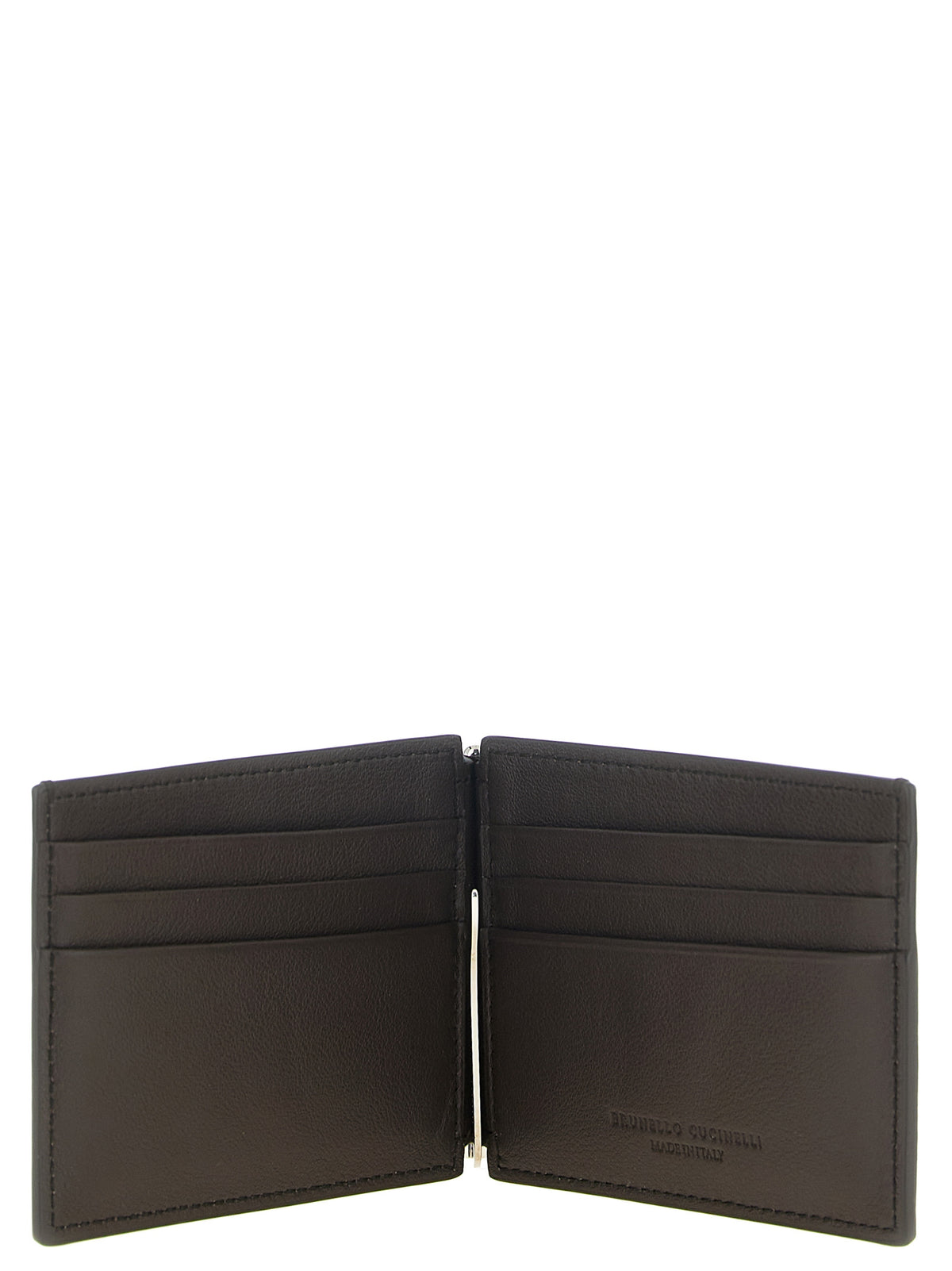 Brunello Cucinelli Brown Calfskin Money Men's Clip