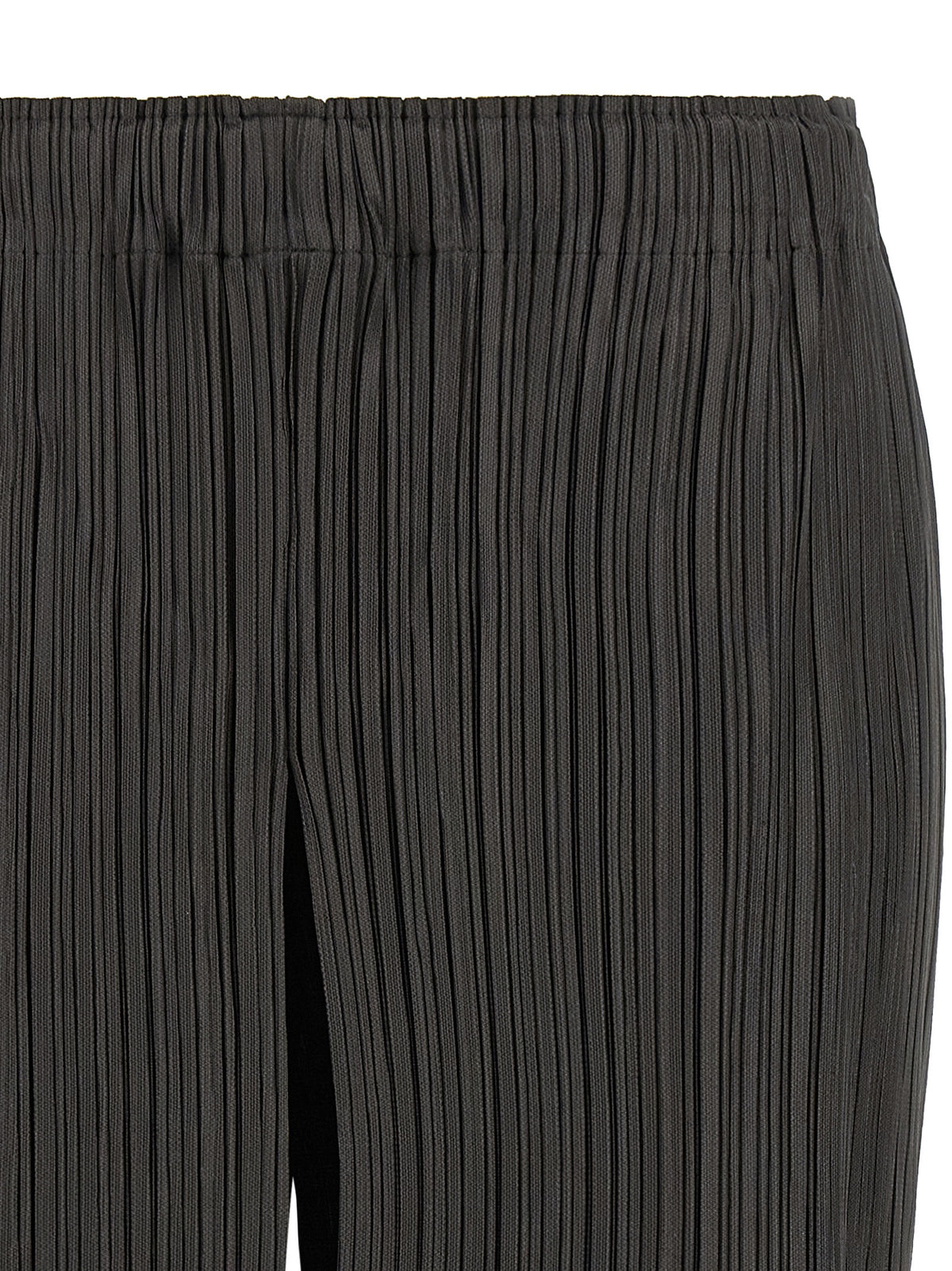 PLEATS PLEASE ISSEY MIYAKE Gray Polyester Bermuda Women's Shorts