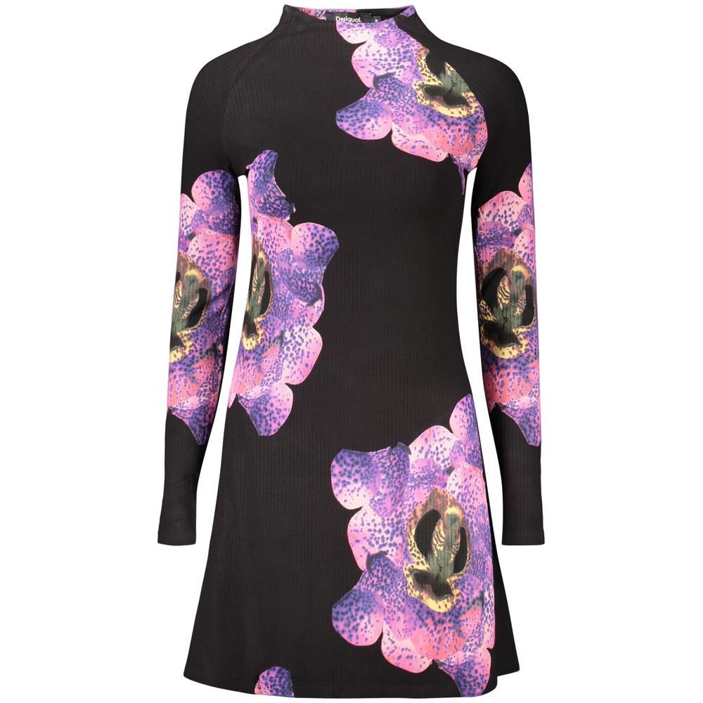 Desigual Black Viscose Women's Women's Dress