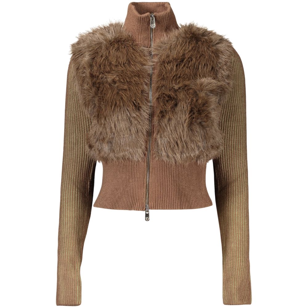Desigual Brown Viscose Women's Women's Sweater