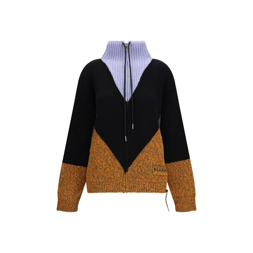 Marni Multicolor Wool Oves Aries Full-Length Women's Jacket