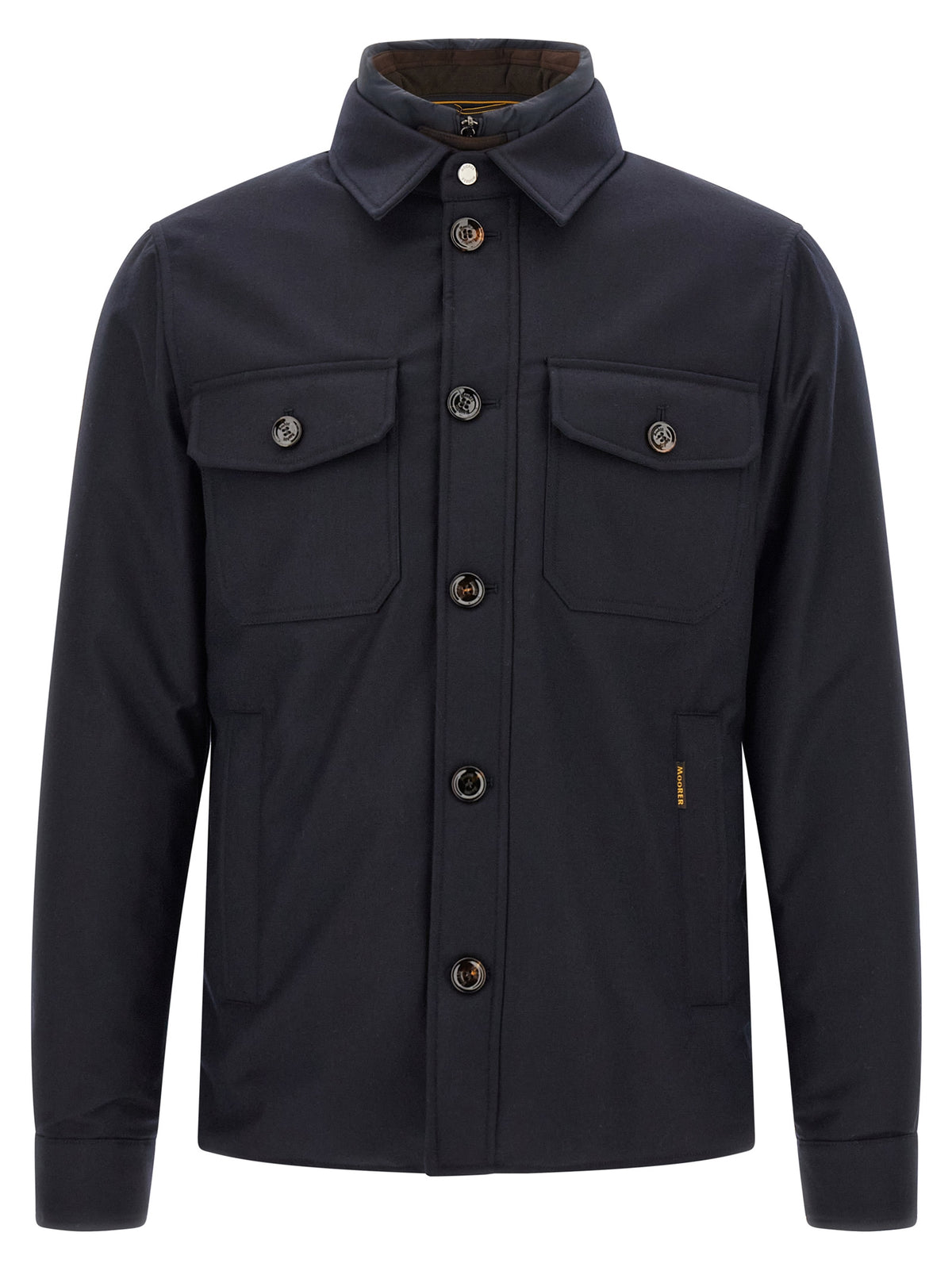 MooRER Blue Wool Full-Length Men's Jacket